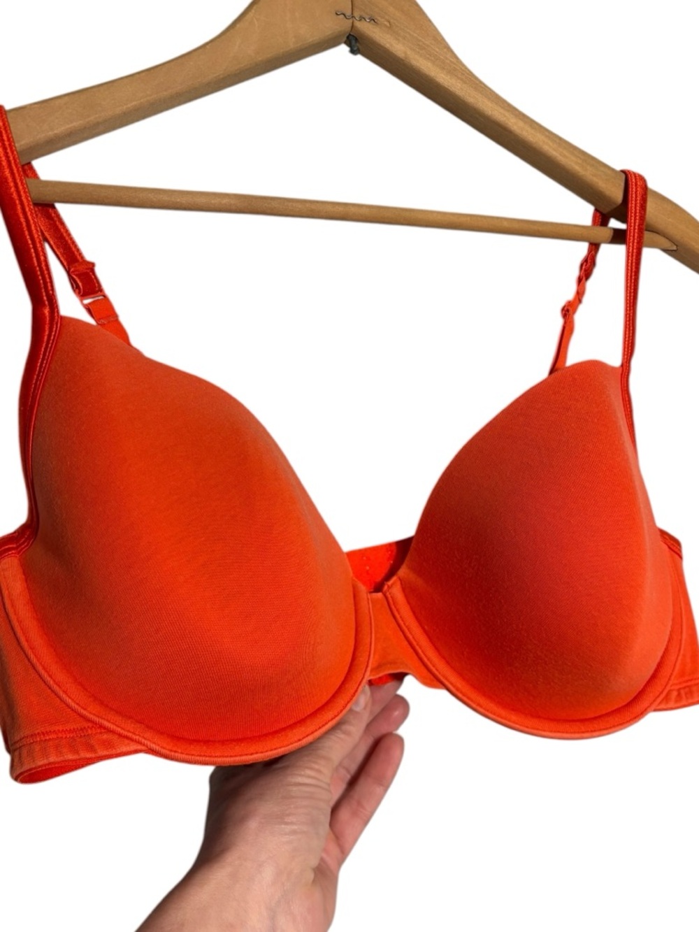 CACIQUE | Womens Orange Lightly Lined Underwire Balconette T-Shirt Bra size 40DD - Picture 2 of 12